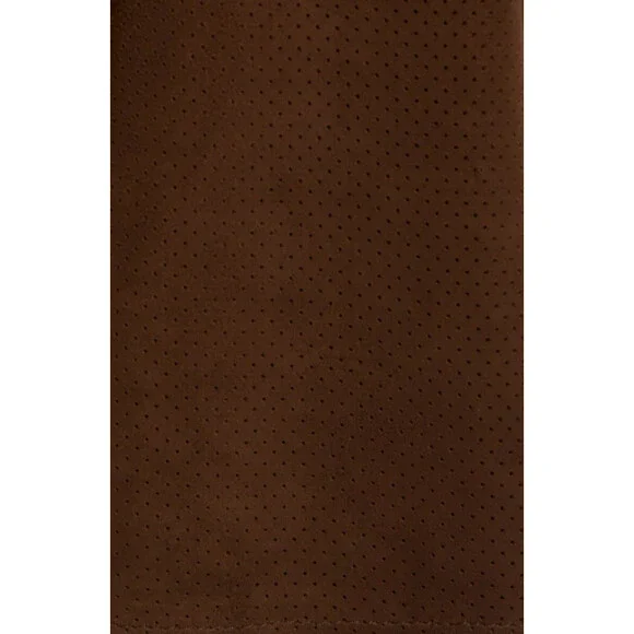 $875 PURPLE BRAND Men's Brown Perforated Suede Sweat Shorts Size XL